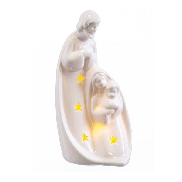 Bijeli svjetlosni ukras s božićnim motivom Birth – Casa Selección