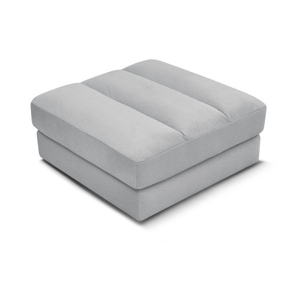 Svijetlo sivi baršunast tabure Sierra – Bobochic Paris-image-3