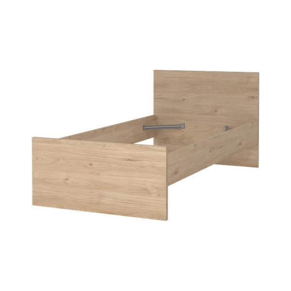 Krevet u dekoru hrasta 90x190 cm u prirodnoj boji Naia – Tvilum-image-3