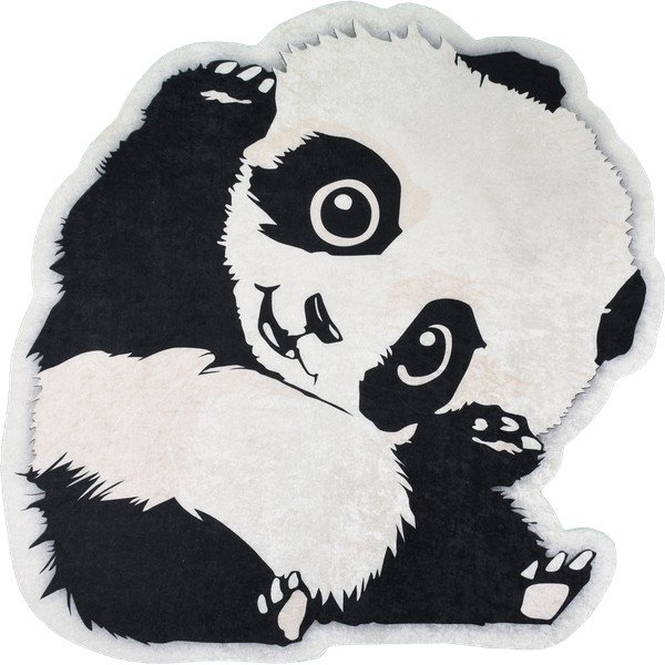 Crno-bijeli dječji tepih ø 120 cm Cuddly Panda – Vitaus