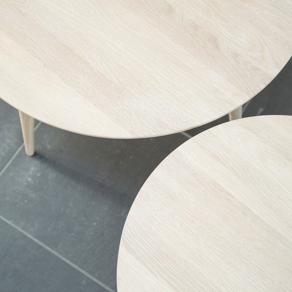 Bijeli stolić za kavu Canett Exact, ⌀ 80 cm-image-3