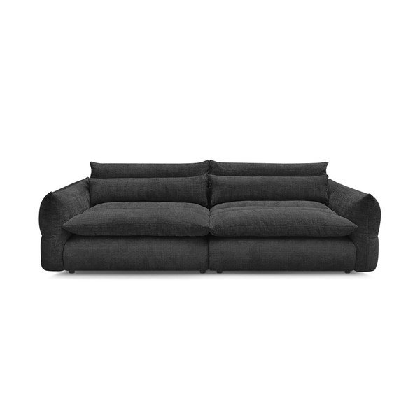 Crna sofa od šenila 276 cm Neil – Bobochic Paris