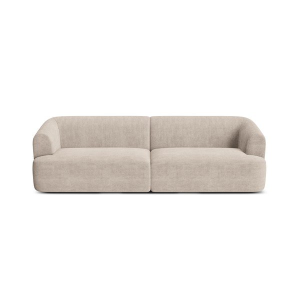 Svjetlo smeđa sofa od samta 255 cm Campi – Cosmopolitan Design-image-3