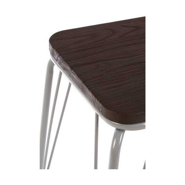 Sivi/u tamnoj prirodnoj boji stolac od čvrstog brijesta District – Premier Housewares-image-4