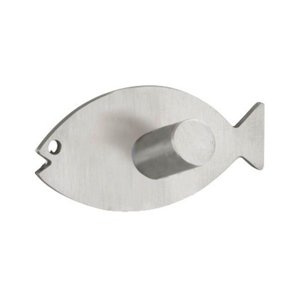 Zidna kukica u srebrnoj boji Wenko Fish-image-1