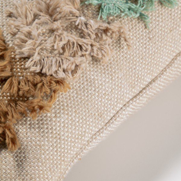 Smeđa ukrasna jastučnica od reciklirane plastike Kave Home Dalila, 45 x 45 cm-image-1