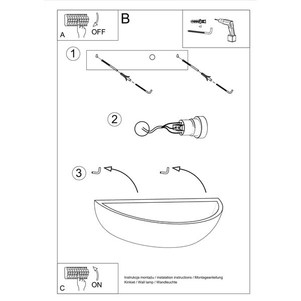 Zidna keramička lampa Sollux Arto-image-4