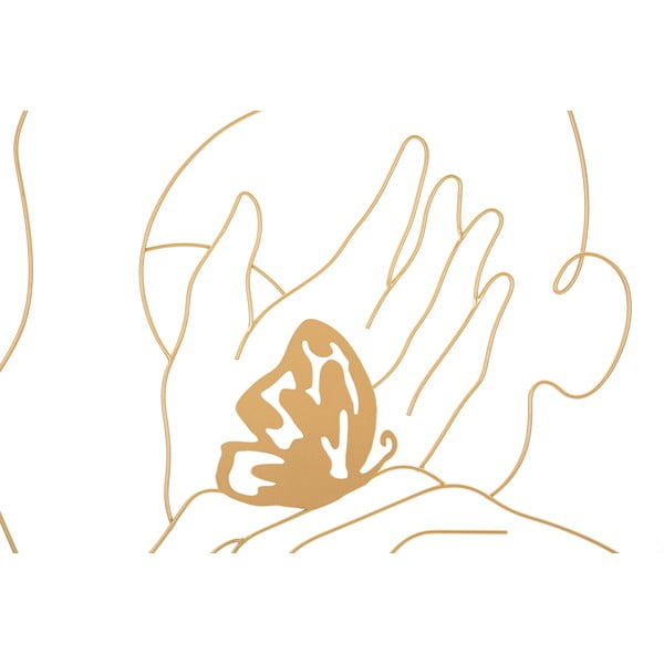 Metalni zidni ukras 60x80 cm Hands on Face - Mauro Ferretti-image-2