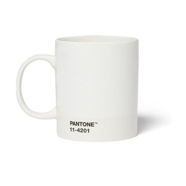 Bijela porculanska šalica 375 ml Cortado Cloud Dancer 11-4201  – Pantone
