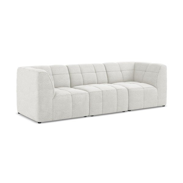 Bijela sofa od bouclé tkanine 255 cm Aloha – Makamii