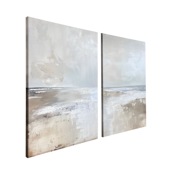 Slike s ručno oslikanim elementima u setu od 2 komada 50x70 cm Breeze – Styler-image-4