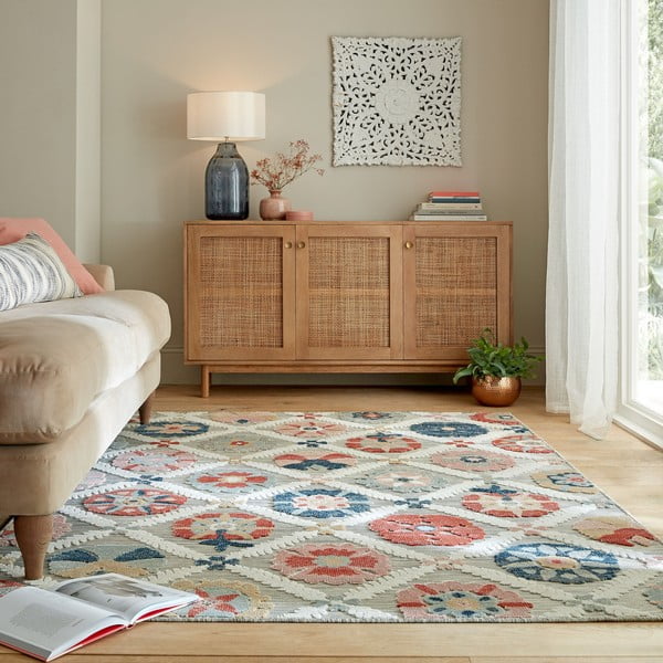 Sivi vanjski tepih 230x160 cm Flora - Flair Rugs-image-1