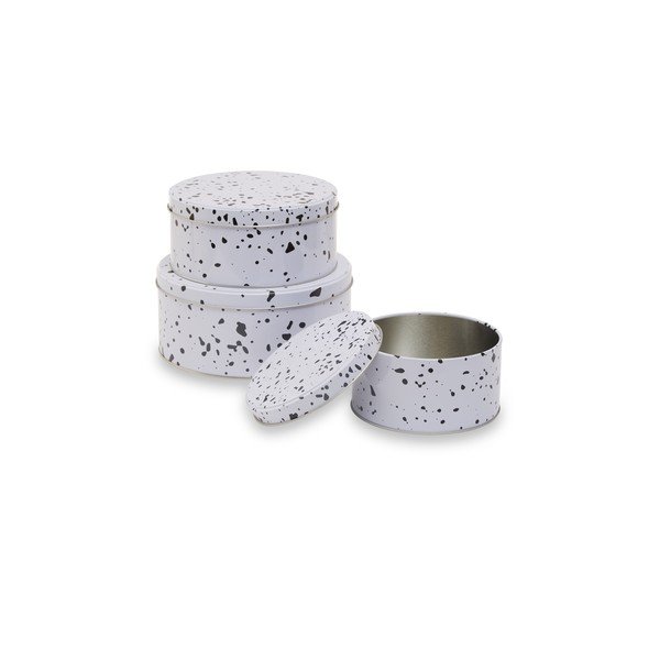 Metalne posude za namirnice u setu 3 kom za slatkiše Speckled – Premier Housewares-image-3