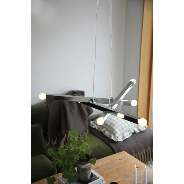 Metalna viseća svjetiljka u srebrnoj boji Stack – Markslöjd-image-1