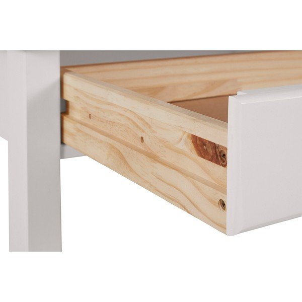 Bijeli radni stol od bora Støraa Gava, dužine 140 cm-image-4