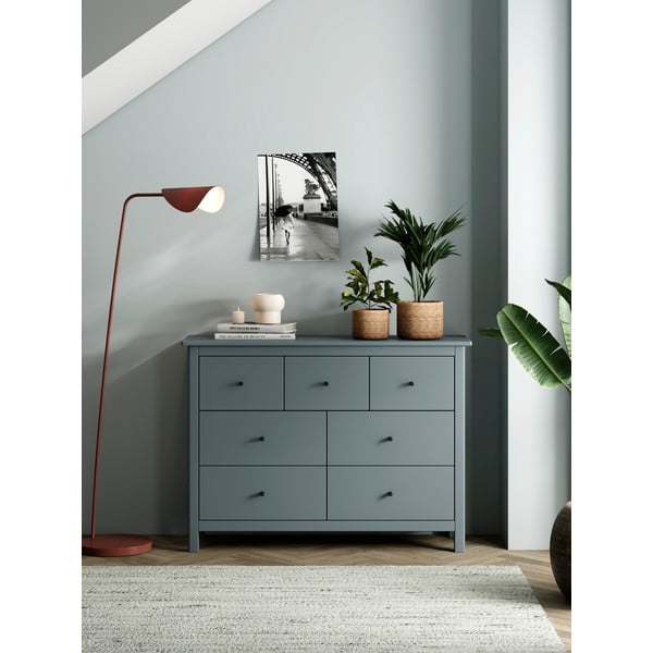 Komoda prljavo zelena od masivnog bora 110x80x40 cm Misti – Marckeric-image-1