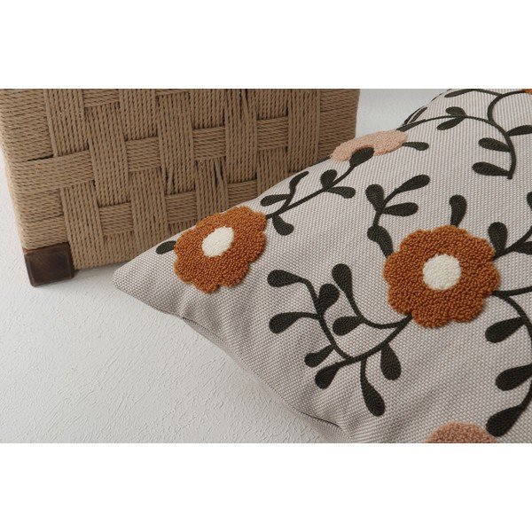 Laneni ukrasni jastuk 43x43 cm Fulya – Mioli Decor-image-3