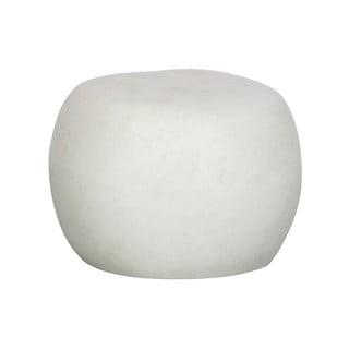 Bijeli vrtni stolić za kavu izrađen od gline vtwonen, Ø 50 cm