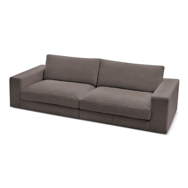 Smeđe-siva sofa od samta 274 cm Leonard – Bobochic Paris-image-4