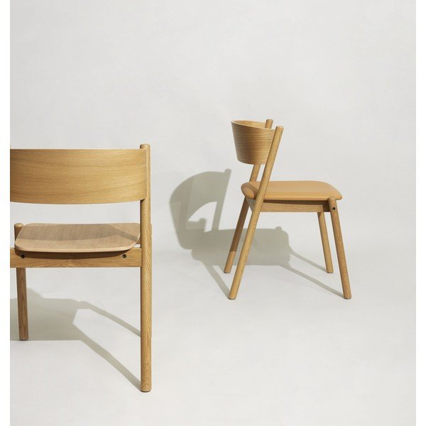 Blagovaonske stolice od hrastovine Oblique - Hübsch-image-1