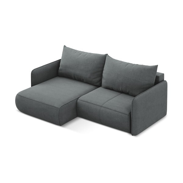 Siva sklopiva/s prostorom za odlaganje kutna garnitura (s lijevim kutom) Nanea – Makamii-image-4