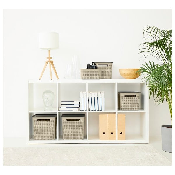 Bež košara za pohranu od reciklirane plastike Brisen - Rotho-image-3