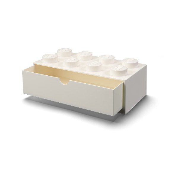 Bijela stolna kutija s LEGO® dvostrukom ladicom-image-1