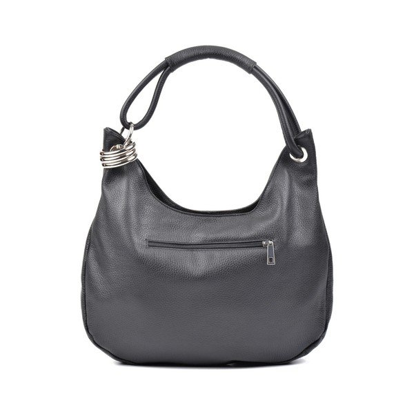 Crna kožna torbica Carla Ferreri Giuliya-image-3