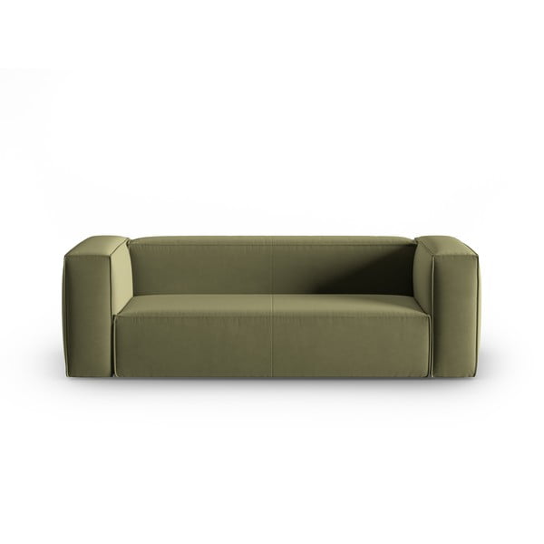 Zelena baršunasti sofa 200 cm Mackay – Cosmopolitan Design
