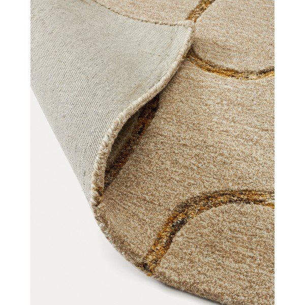 Bež vunen tepih 160x230 cm Magin – Kave Home-image-4