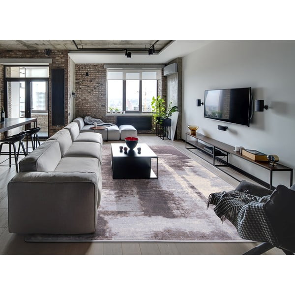 Sivi vuneni tepih 200x300 cm Mist – Agnella-image-1