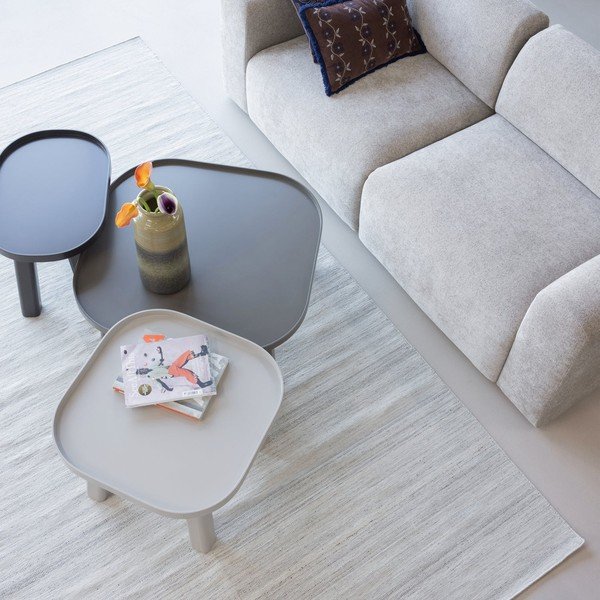 Smeđi okrugao stolić za kavu od MDF-a ø 80 cm Mosa – WOOOD-image-1