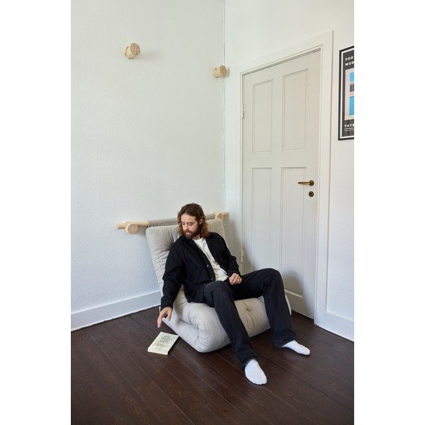 Lanena fotelja u prirodnoj boji Hooked – Karup Design-image-1