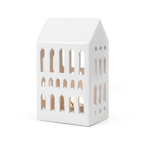 Bijeli keramički svijećnjak Kähler Design Urbania Lighthouse Church-image-2