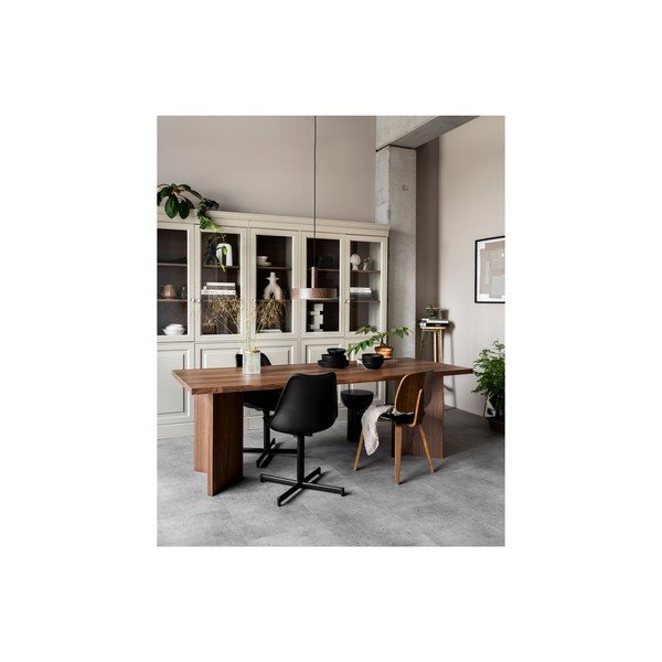 Siva vitrina od masivnog bora 54x215 cm Chow – vtwonen-image-1