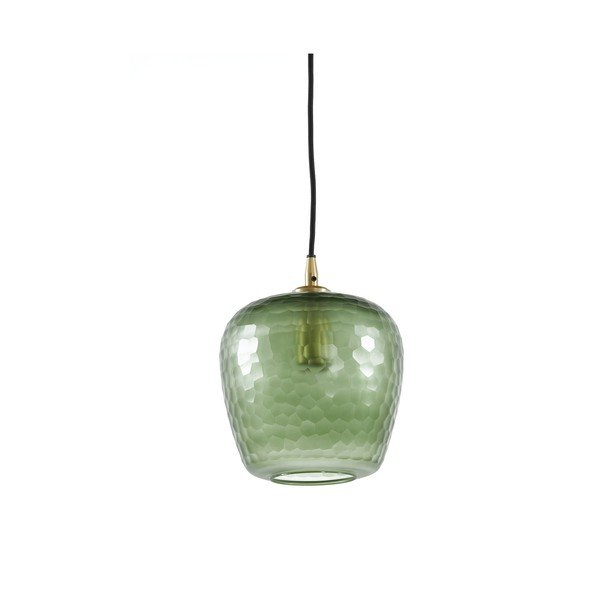 Zelena stropna svjetiljka sa staklenim sjenilom ø 17 cm Danita - Light & Living-image-1