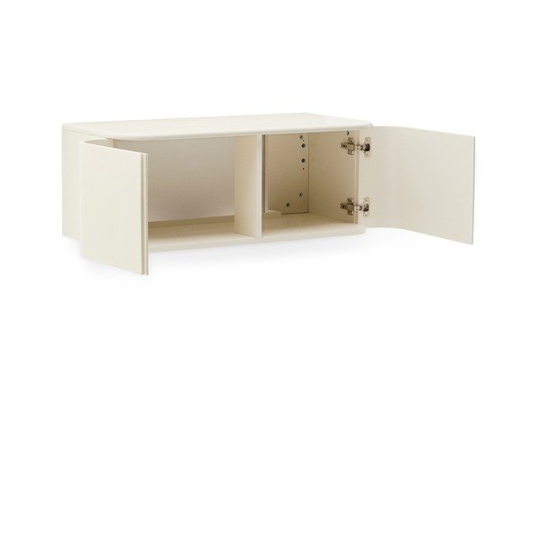 Bež zidni ormarić za ispod umivaonika 90x35 cm Salaya – Kave Home-image-4