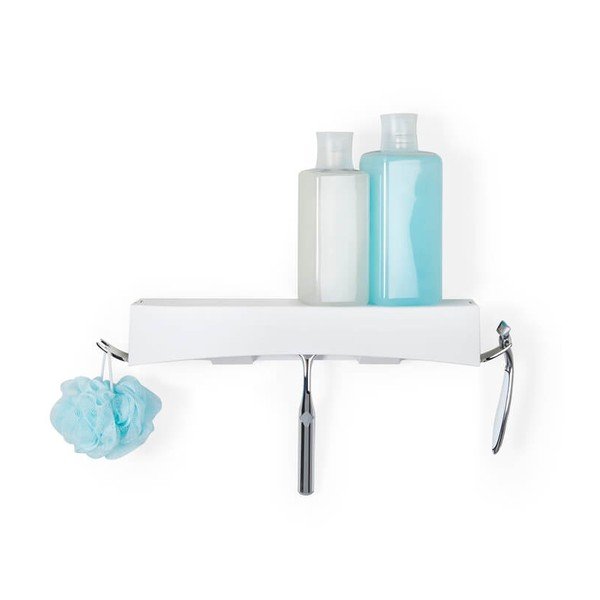 Bijela polica Compactor Clever Flip Shower Shelf-image-4