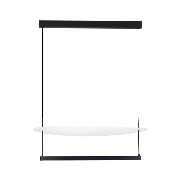 Bijela/mat crna LED viseća svjetiljka aluminijska s mogućnosti zatamnjivanja ø 80 cm Diona – Nova Luce