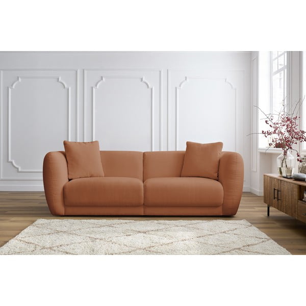 Narančasta sofa 230 cm Bourbon - Bobochic Paris-image-1