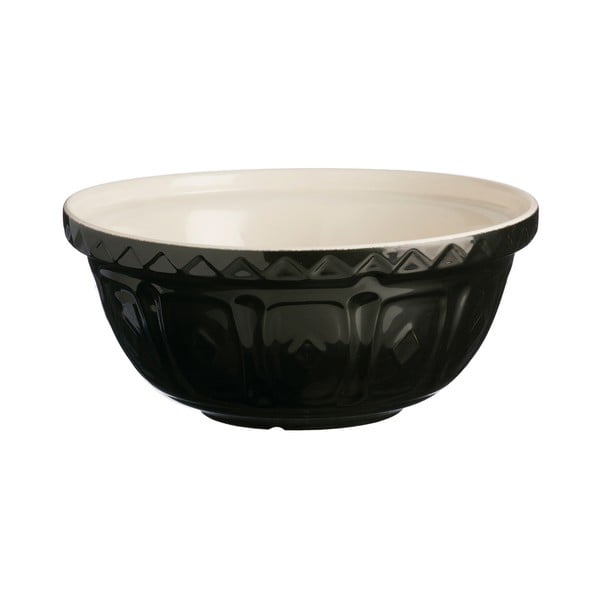 Crna zemljana zdjela Mason Cash Mixing, ⌀ 26 cm