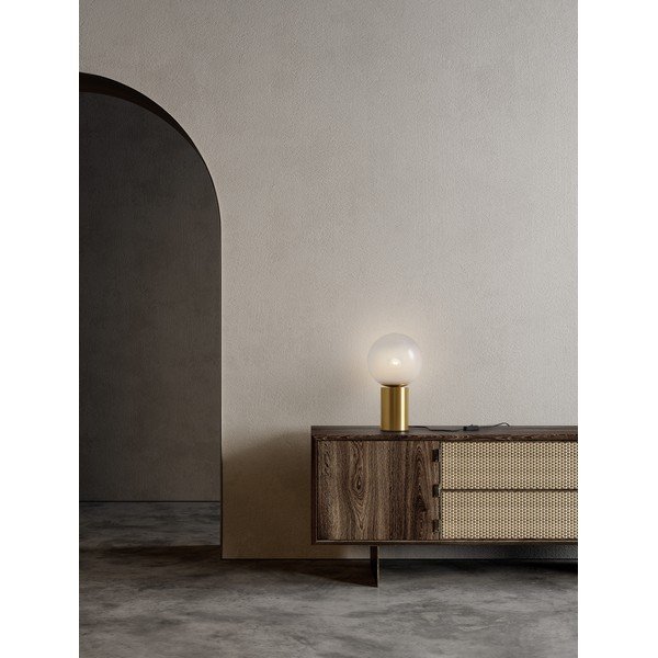Bijela/u zlatnoj boji staklena stolna lampa (visina 35,5 cm) Vita – Nova Luce-image-1