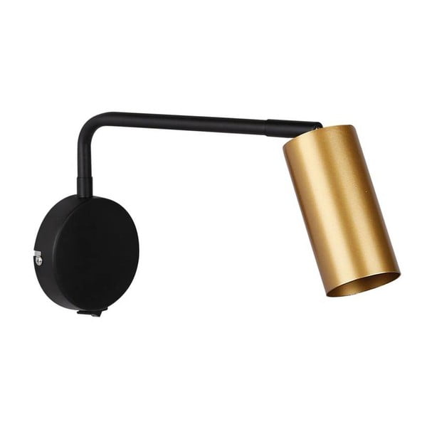 Metalna zidna lampa u crno-zlatnoj boji Tina - Candellux Lighting
