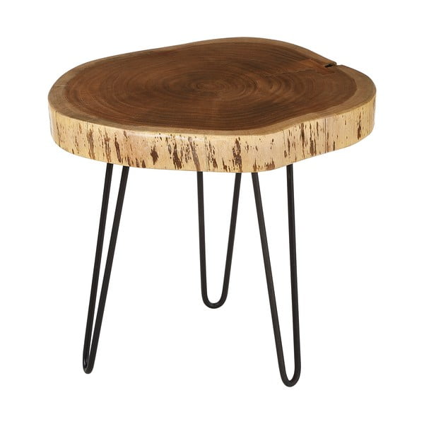 Pomoćni stol s pločom stola od bagrema 46x48 cm Nandri – Premier Housewares