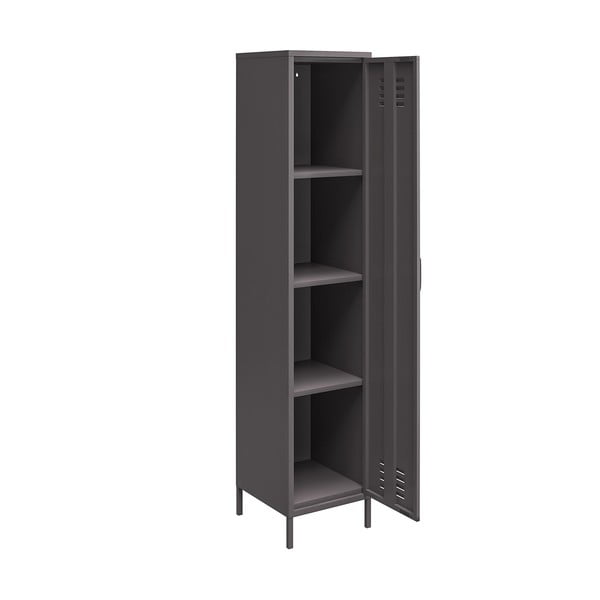 Sivi metalni ormarić 37x182 cm Bradford – Støraa-image-2