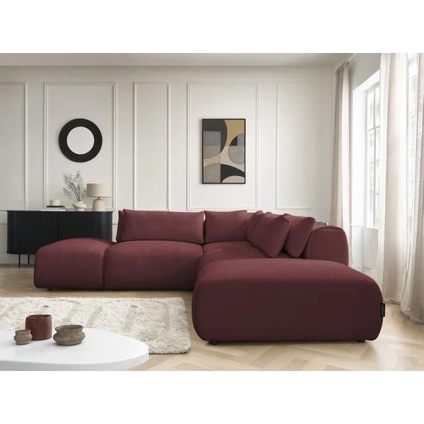 Crvena podesiva kutna garnitura Jana – Bobochic Paris-image-1