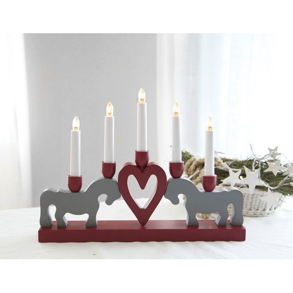 Crveni božićni svjetlosni ukras Leksand – Star Trading-image-2