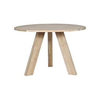 Blagovaonski stol od hrastovog drveta DRVO Rhonda, ø 129 cm