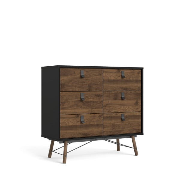 Tamnosmeđa komoda Tvilum Ry, 102 x 95 cm-image-3