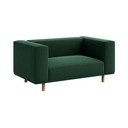 Tamno zelena baršunasta fotelja   Kukumo – Ame Yens